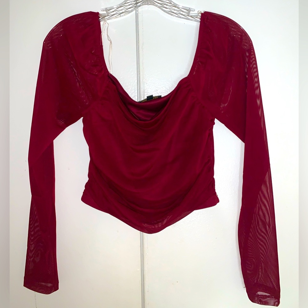 Mesh red top